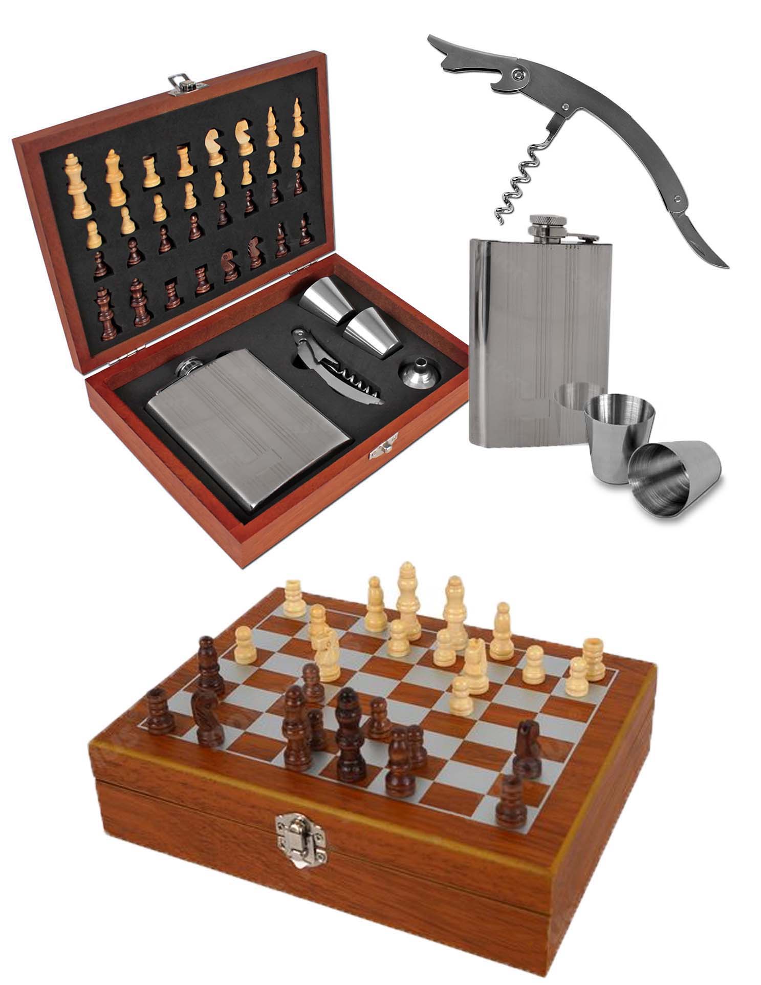 Set Wiskera Con Ajedrez Y Accesorios